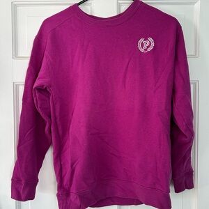 Purple Crewneck Sweatshirt with Logo